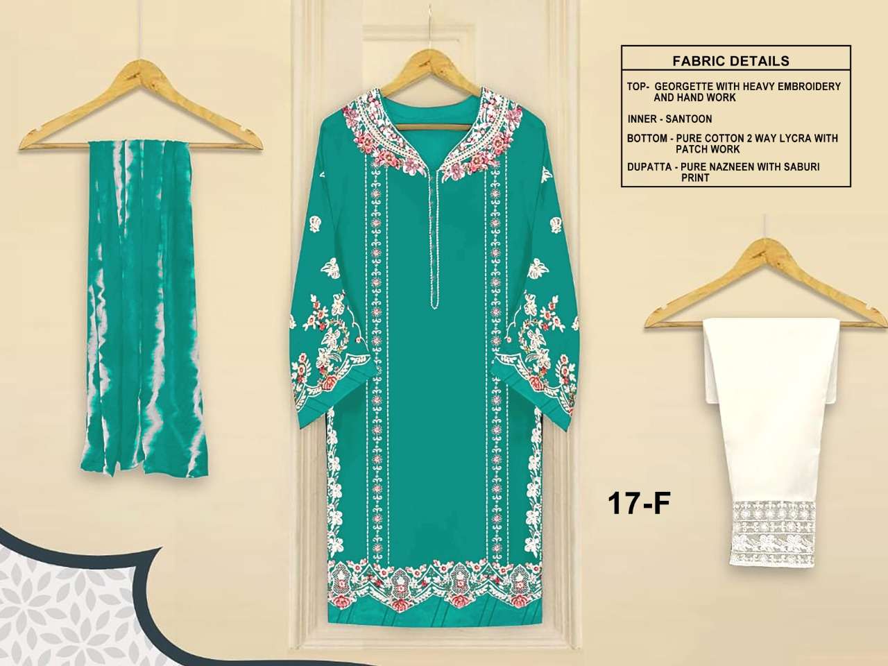 Aarsh 17 Colours By Fashid Wholesale 17-A To 17-G Series Beautiful Stylish Pakistani Suits Fancy Colorful Casual Wear & Ethnic Wear & Ready To Wear Heavy Georgette Embroidery Dresses At Wholesale Price