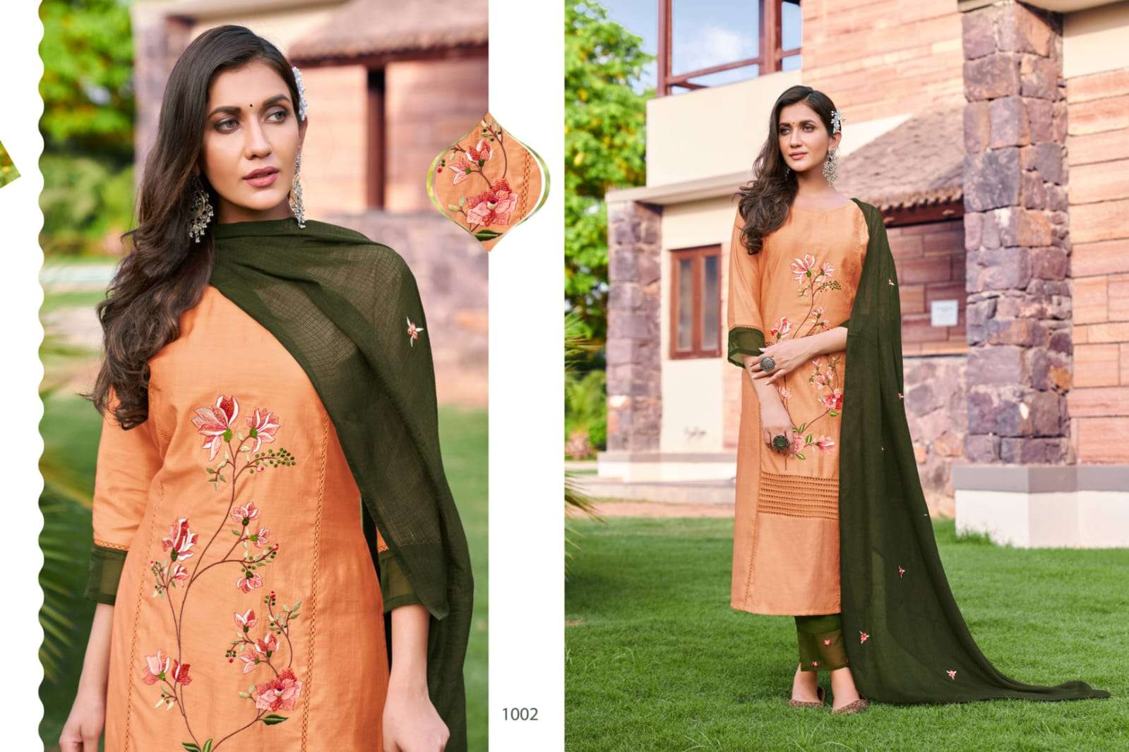 PRACHI BY SNAPSTYLE 1001 TO 1006 SERIES BEAUTIFUL SUITS COLORFUL STYLISH FANCY CASUAL WEAR & ETHNIC WEAR SILK DRESSES AT WHOLESALE PRICE