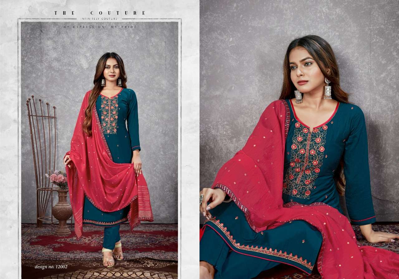 MAYURI VOL-2 BY PANCH RATNA 12001 TO 12005 SERIES BEAUTIFUL SUITS COLORFUL STYLISH FANCY CASUAL WEAR & ETHNIC WEAR HEAVY PARAMPARA DRESSES AT WHOLESALE PRICE