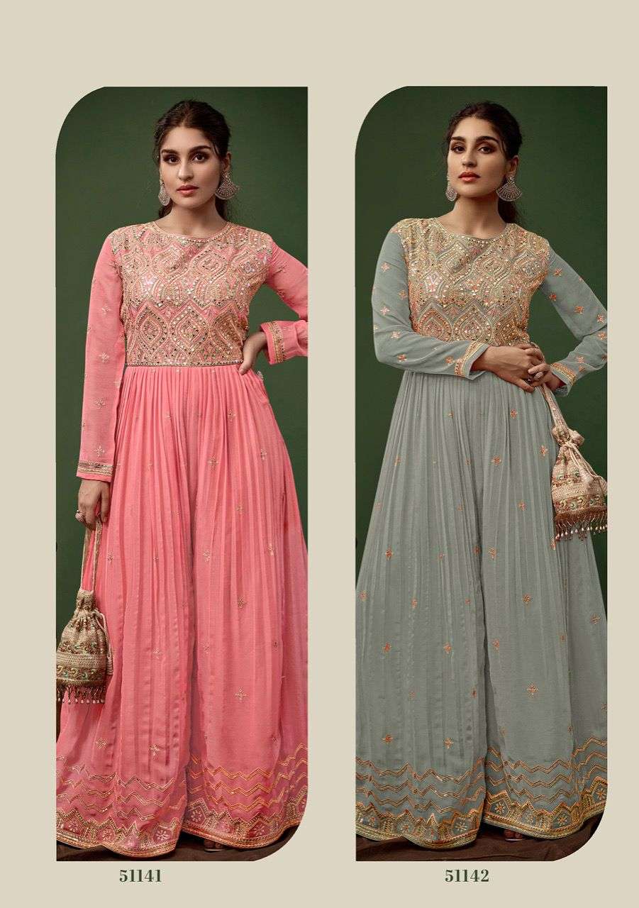 JUMP SUIT BY FIONA 51141 TO 51144 SERIES DESIGNER STYLISH FANCY COLORFUL BEAUTIFUL PARTY WEAR & ETHNIC WEAR COLLECTION GEORGETTE JUMPSUIT AT WHOLESALE PRICE