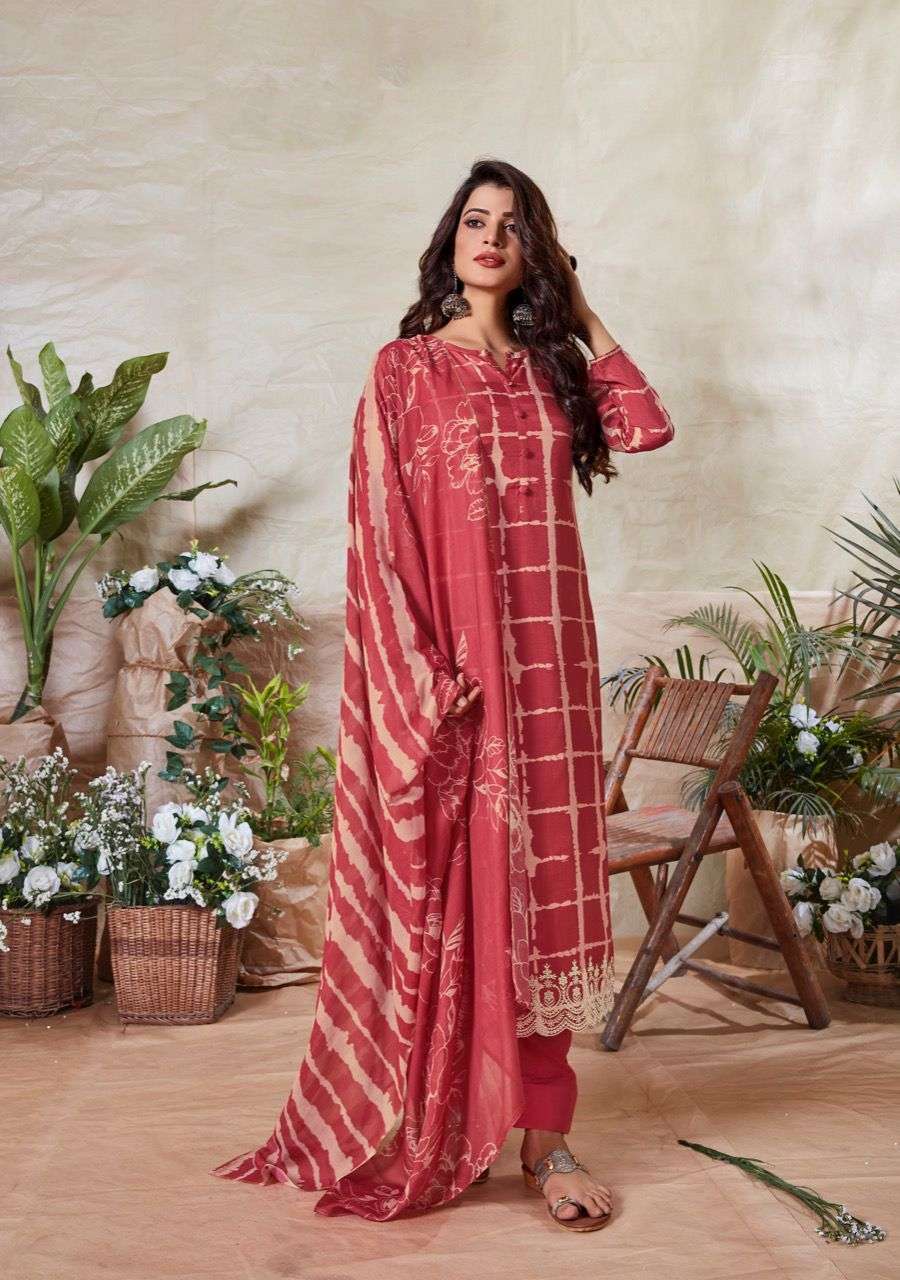 ISHANI BY SHUROOQ 01 TO 04 SERIES BEAUTIFUL SUITS COLORFUL STYLISH FANCY CASUAL WEAR & ETHNIC WEAR MUSLIN SILK PRINT DRESSES AT WHOLESALE PRICE