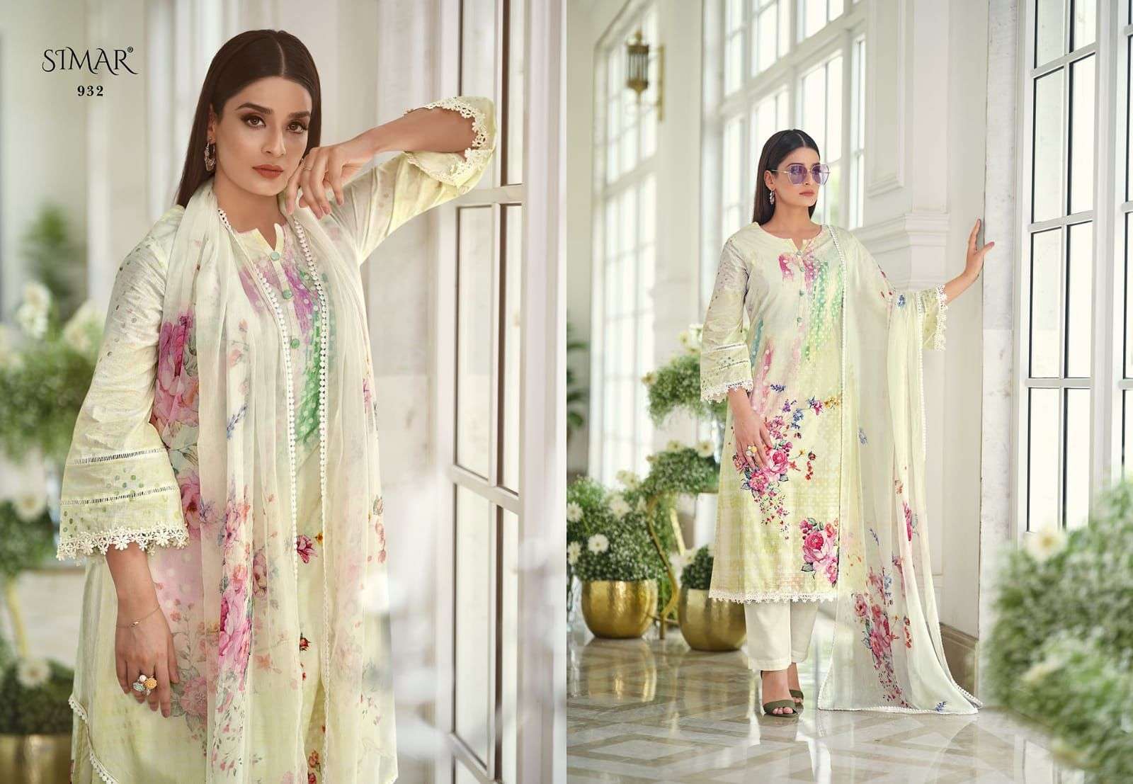 NAZAM BY GLOSSY 927 TO 932 SERIES BEAUTIFUL SUITS COLORFUL STYLISH FANCY CASUAL WEAR & ETHNIC WEAR PURE LAWN COTTON PRINT DRESSES AT WHOLESALE PRICE