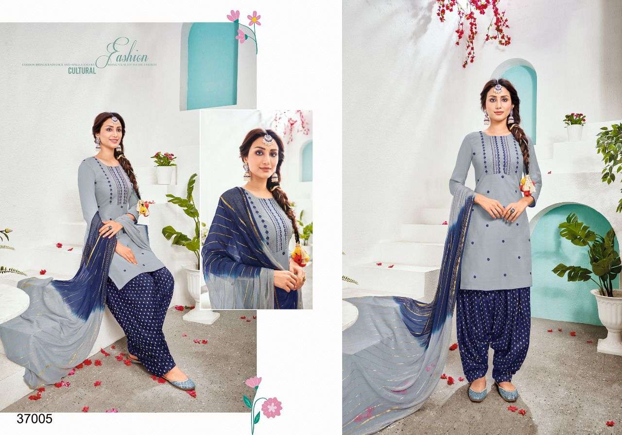 JEQUARD PATIYALA VOL-3 BY ARTIO 37001 TO 37010 SERIES BEAUTIFUL STYLISH PATIYALA SUITS FANCY COLORFUL CASUAL WEAR & ETHNIC WEAR & READY TO WEAR RAYON WITH WORK DRESSES AT WHOLESALE PRICE