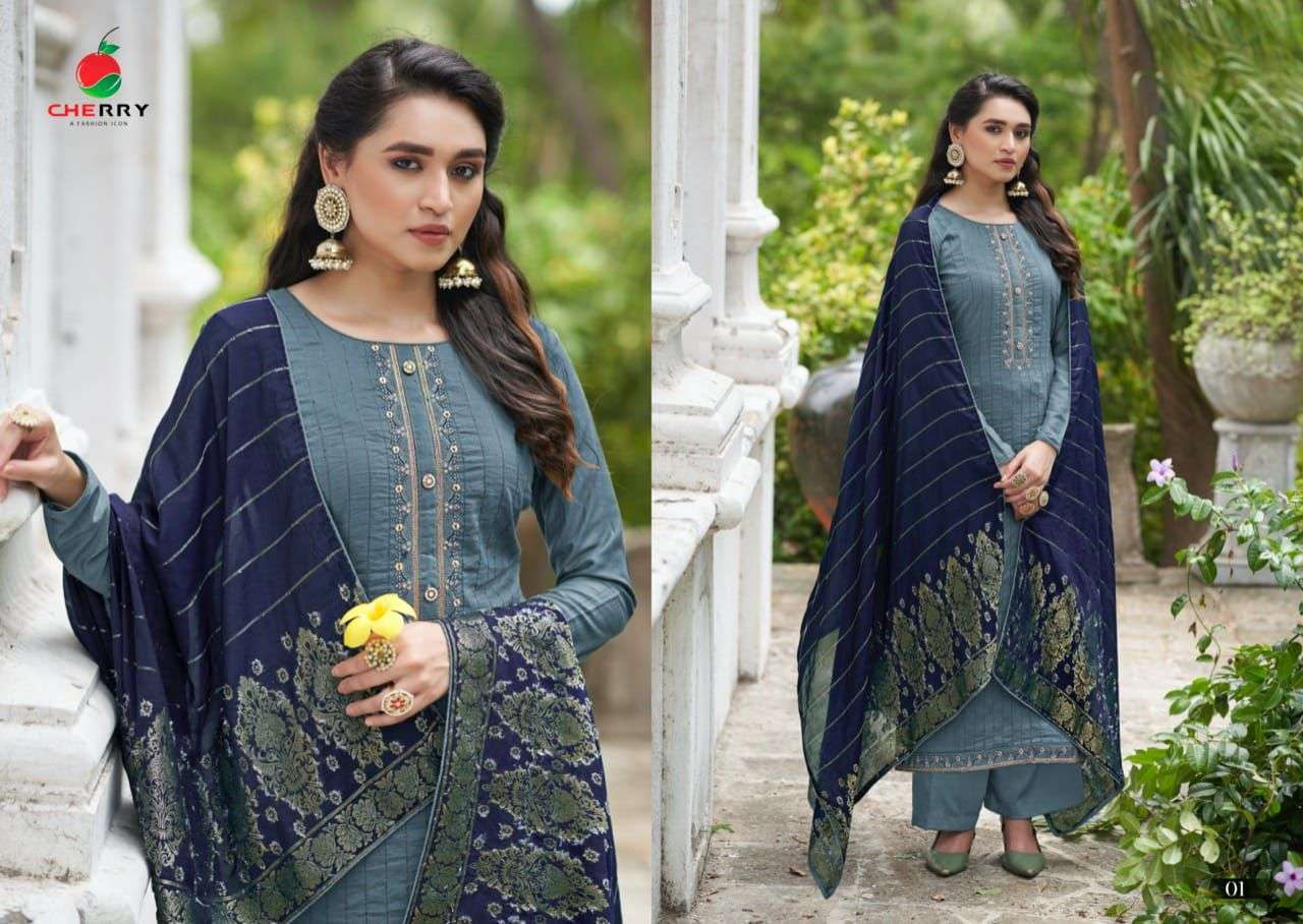 ELORA BY CHERRY 01 TO 04 SERIES BEAUTIFUL SUITS COLORFUL STYLISH FANCY CASUAL WEAR & ETHNIC WEAR PARAMPARA SILK DRESSES AT WHOLESALE PRICE
