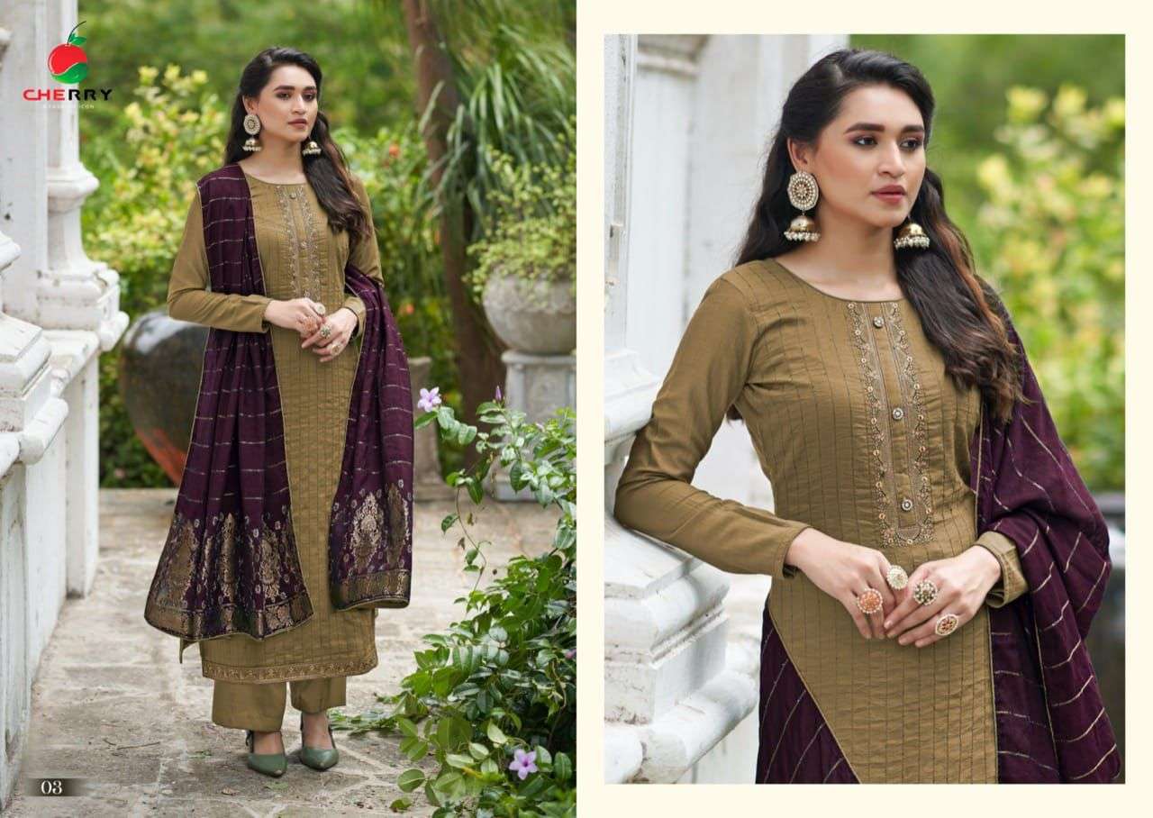 ELORA BY CHERRY 01 TO 04 SERIES BEAUTIFUL SUITS COLORFUL STYLISH FANCY CASUAL WEAR & ETHNIC WEAR PARAMPARA SILK DRESSES AT WHOLESALE PRICE