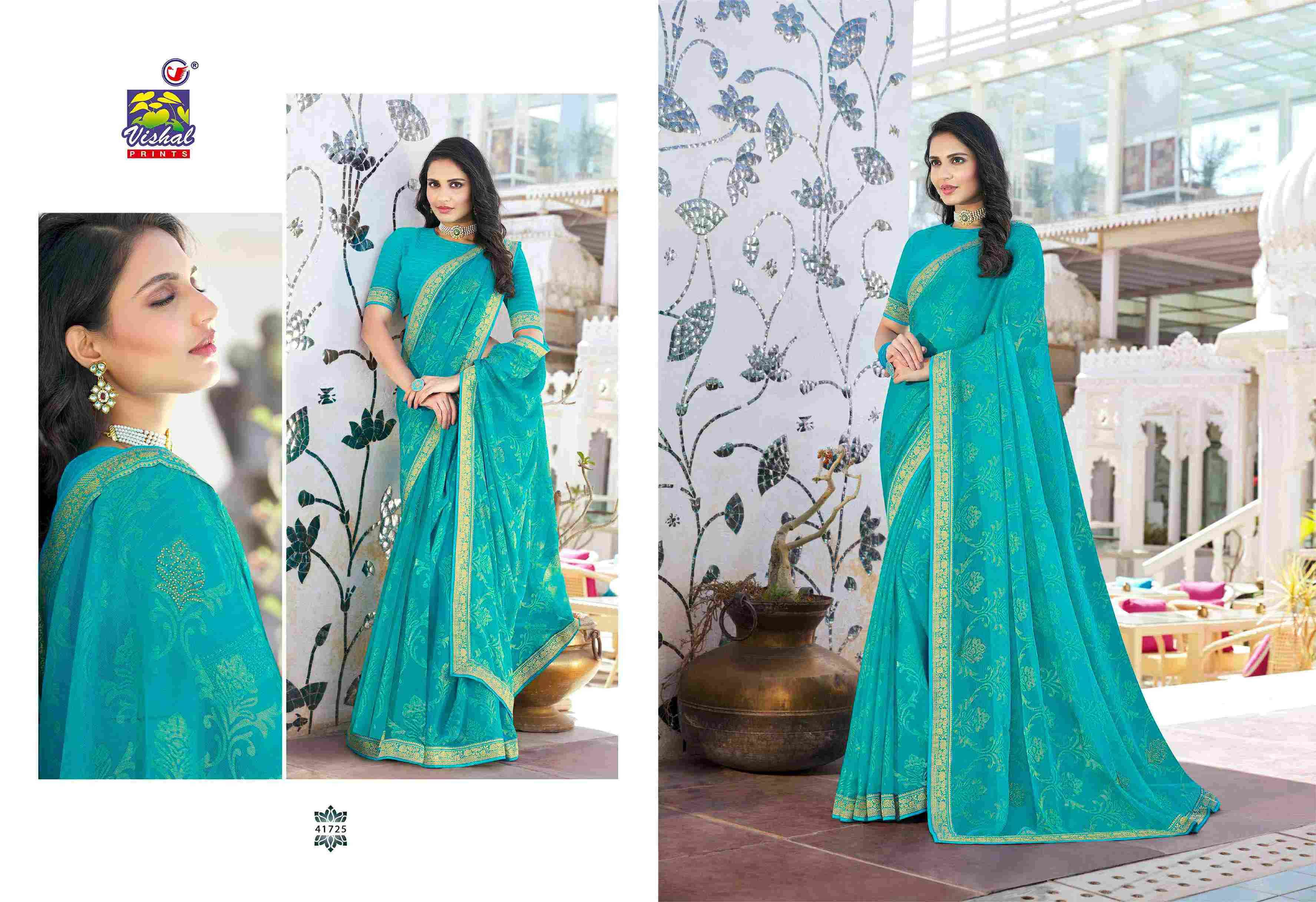 NIMRAT VOL-2 BY VISHAL PRINTS 41724 TO 41735 SERIES INDIAN TRADITIONAL WEAR COLLECTION BEAUTIFUL STYLISH FANCY COLORFUL PARTY WEAR & OCCASIONAL WEAR FANCY SAREES AT WHOLESALE PRICE