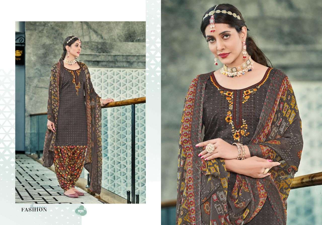 NOOR E PATIYALA BY KAY VEE 1001 TO 1008 SERIES BEAUTIFUL SUITS COLORFUL STYLISH FANCY CASUAL WEAR & ETHNIC WEAR PURE COTTON DRESSES AT WHOLESALE PRICE