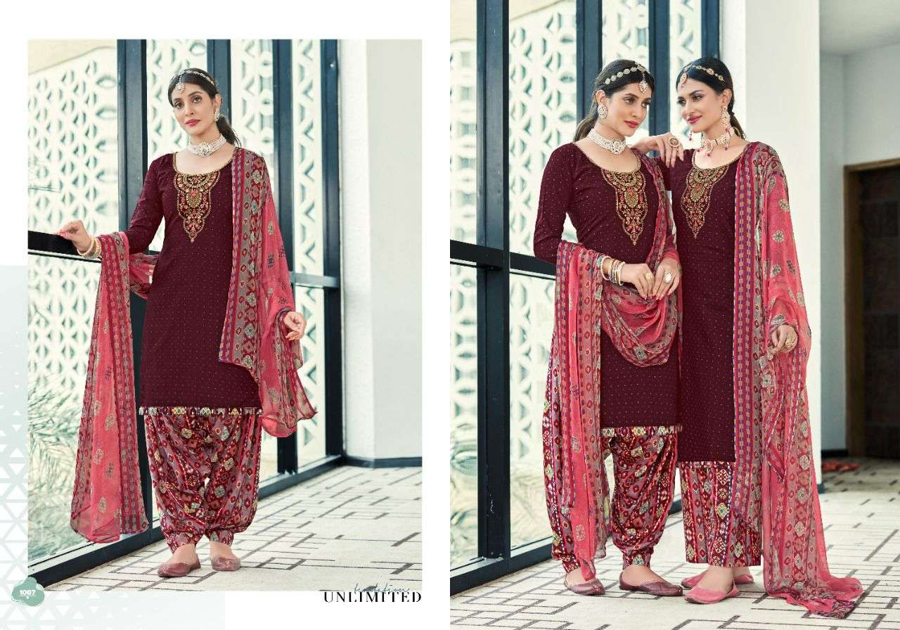 NOOR E PATIYALA BY KAY VEE 1001 TO 1008 SERIES BEAUTIFUL SUITS COLORFUL STYLISH FANCY CASUAL WEAR & ETHNIC WEAR PURE COTTON DRESSES AT WHOLESALE PRICE