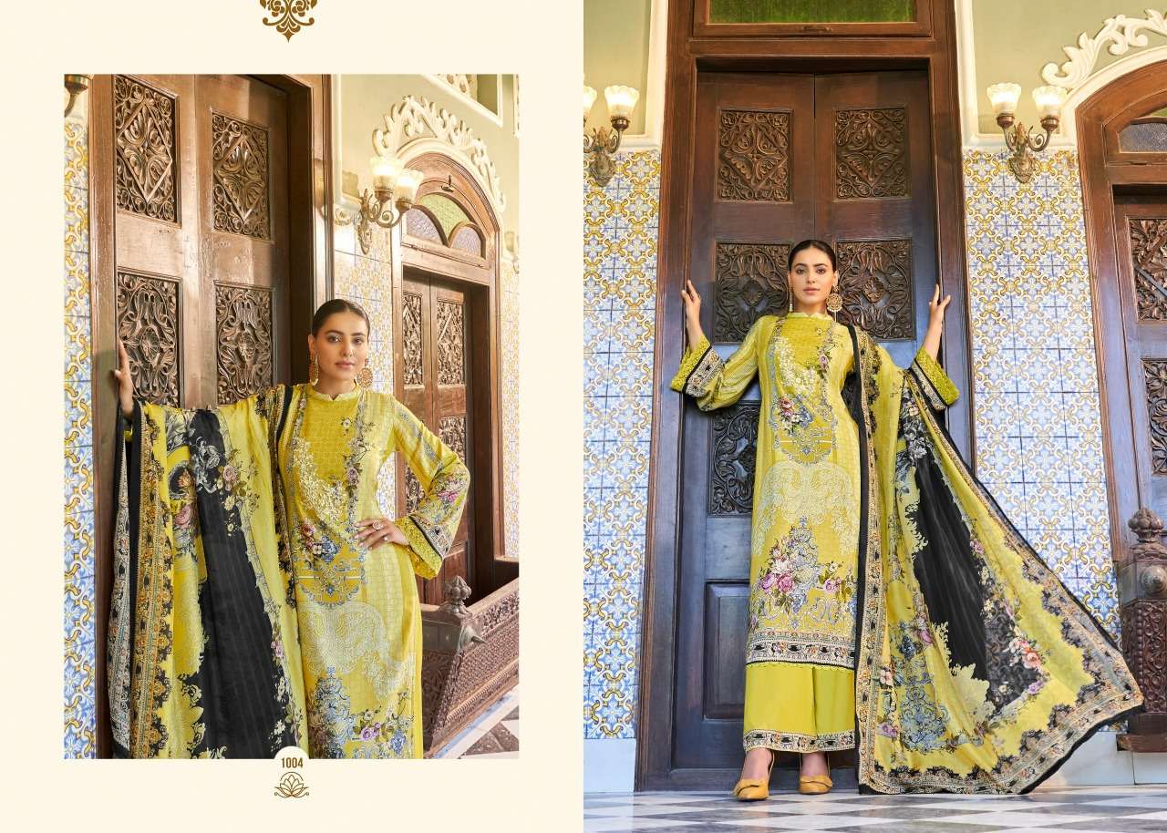 BAGH-E-GULSHAN BY NOORIE ARTS 1001 TO 1007 SERIES BEAUTIFUL STYLISH SUITS FANCY COLORFUL CASUAL WEAR & ETHNIC WEAR & READY TO WEAR PURE COTTON PRINTED DRESSES AT WHOLESALE PRICE