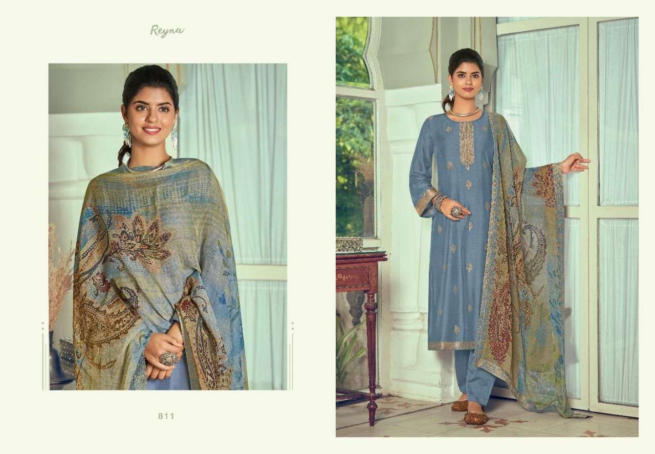 SERENA BY REYNA 811 TO 816 SERIES BEAUTIFUL SUITS COLORFUL STYLISH FANCY CASUAL WEAR & ETHNIC WEAR PURE SILK DRESSES AT WHOLESALE PRICE
