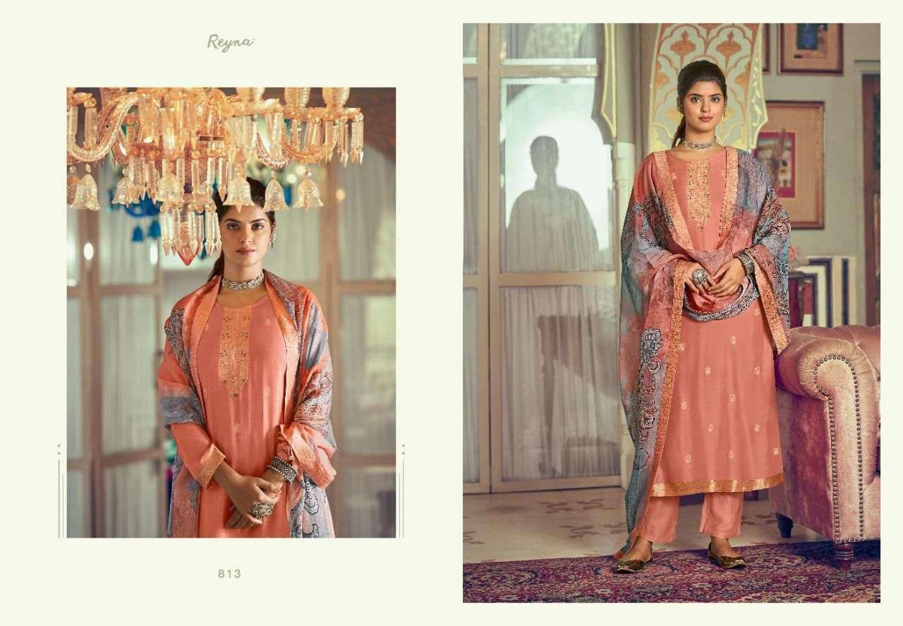 SERENA BY REYNA 811 TO 816 SERIES BEAUTIFUL SUITS COLORFUL STYLISH FANCY CASUAL WEAR & ETHNIC WEAR PURE SILK DRESSES AT WHOLESALE PRICE