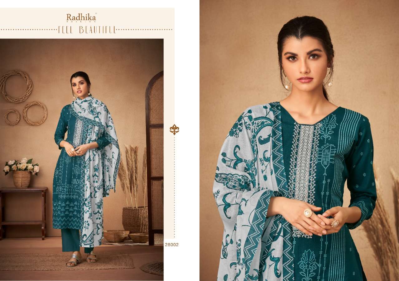Bandhani By Radhika Fashion 29001 To 29008 Series Beautiful Suits Colorful Stylish Fancy Casual Wear & Ethnic Wear Pure Cambric Cotton Print Dresses At Wholesale Price