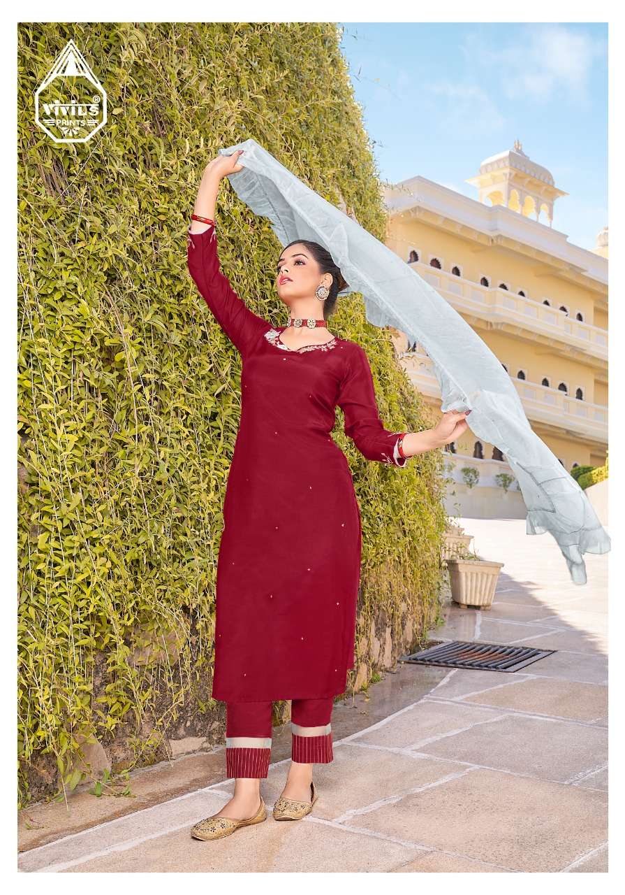 BLOSSOM BY VIVILS PRINTS 1001 TO 1005 SERIES BEAUTIFUL SUITS COLORFUL STYLISH FANCY CASUAL WEAR & ETHNIC WEAR PURE SILK DRESSES AT WHOLESALE PRICE