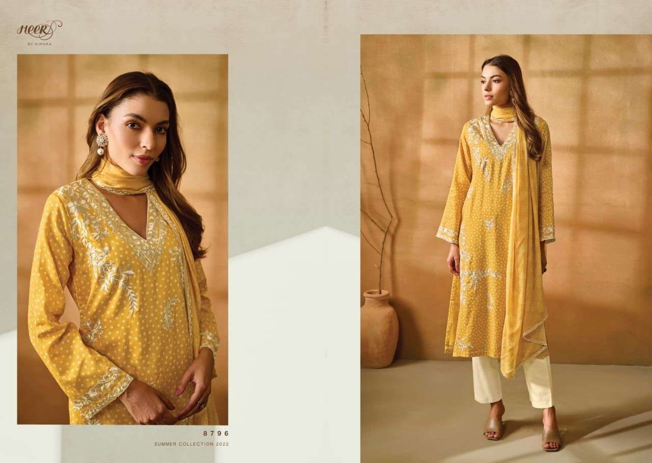 GARA BY KIMORA FASHION 8791 TO 8798 SERIES BEAUTIFUL SUITS COLORFUL STYLISH FANCY CASUAL WEAR & ETHNIC WEAR FANCY DRESSES AT WHOLESALE PRICE