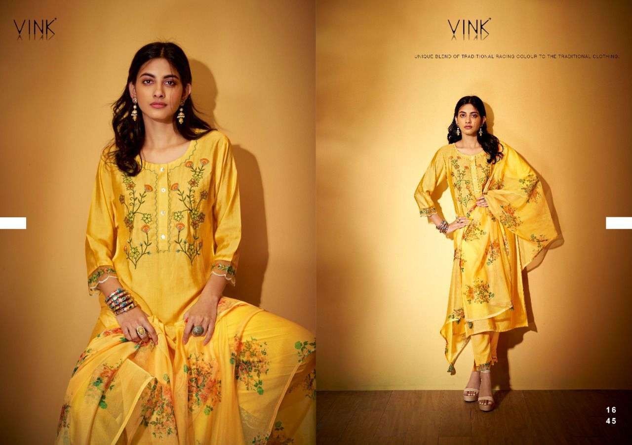 OCCASSIONS VOL-4 BY VINK 1641 TO 1646 SERIES BEAUTIFUL SUITS COLORFUL STYLISH FANCY CASUAL WEAR & ETHNIC WEAR PURE VISCOSE DRESSES AT WHOLESALE PRICE