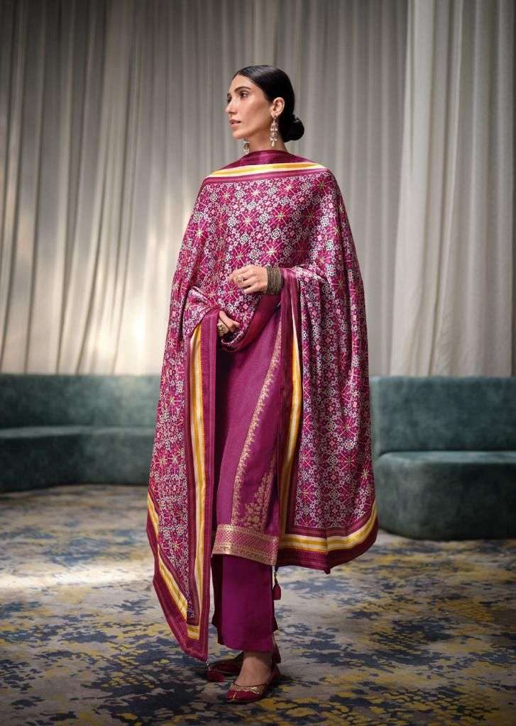 ESHIKA BY VARSHA FASHION 01 TO 05 SERIES BEAUTIFUL SUITS COLORFUL STYLISH FANCY CASUAL WEAR & ETHNIC WEAR VISCOSE SATIN DRESSES AT WHOLESALE PRICE
