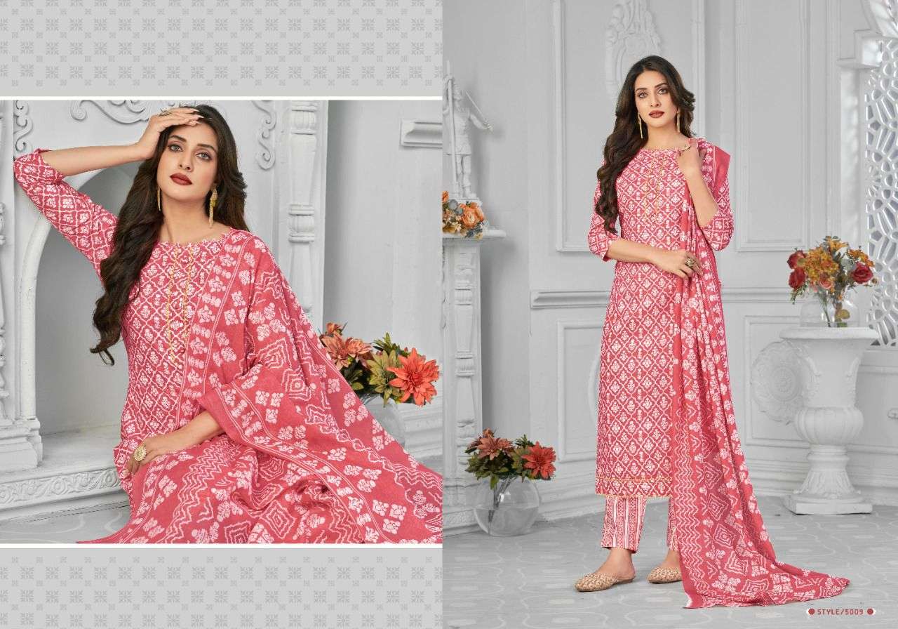 RUMY VOL-5 BY RADHA FAB 5001 TO 5010 SERIES BEAUTIFUL STYLISH SUITS FANCY COLORFUL CASUAL WEAR & ETHNIC WEAR & READY TO WEAR HEAVY COTTON PRINTED DRESSES AT WHOLESALE PRICE