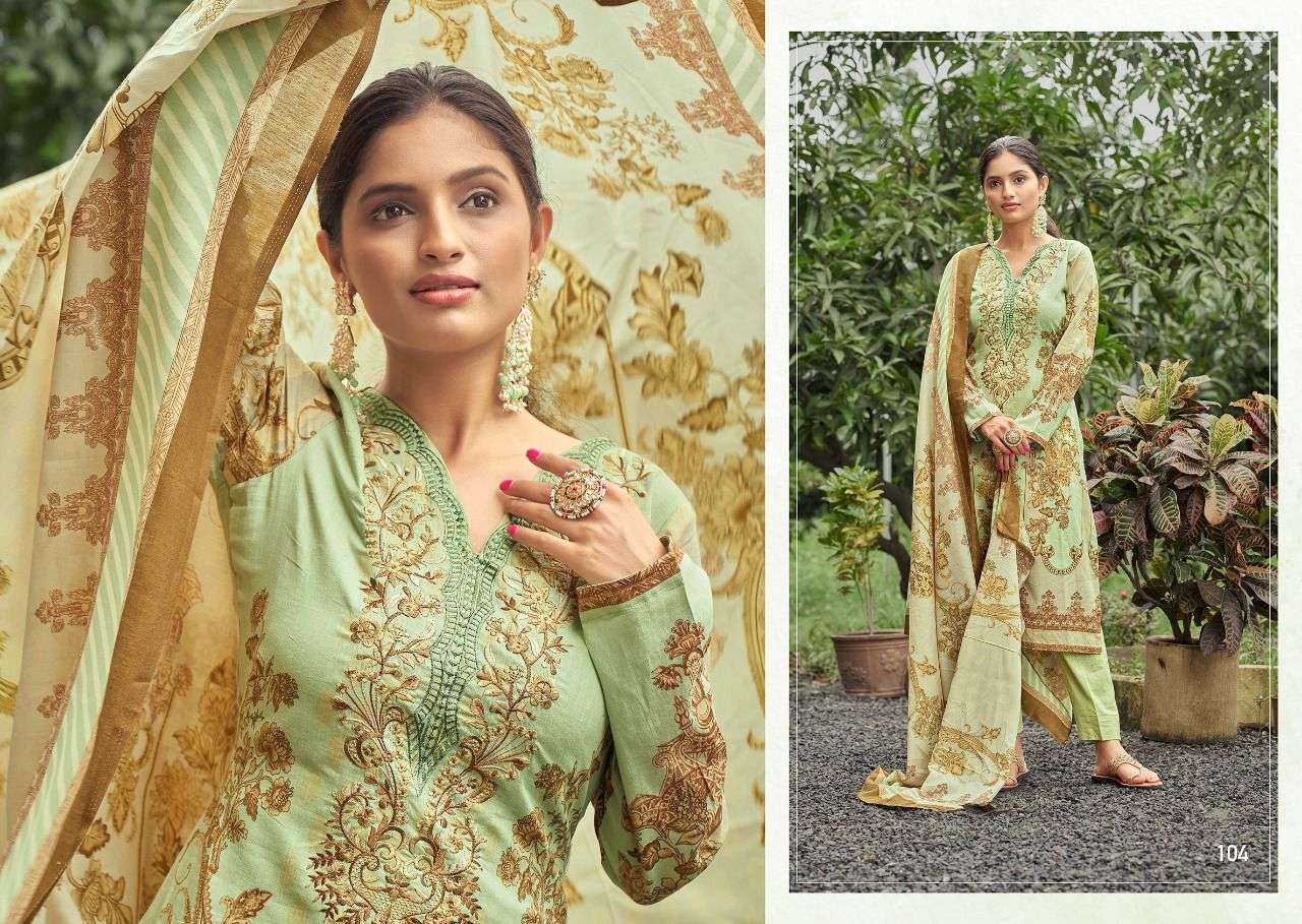 FARAH BY AQSA 101 TO 106 SERIES BEAUTIFUL SUITS COLORFUL STYLISH FANCY CASUAL WEAR & ETHNIC WEAR CAMBRIC PRINT DRESSES AT WHOLESALE PRICE