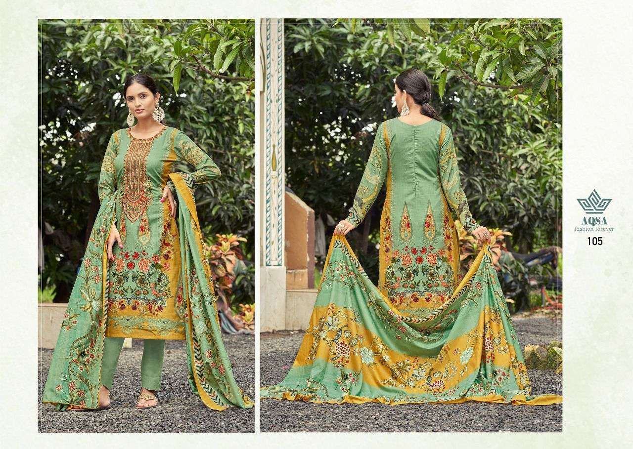 FARAH BY AQSA 101 TO 106 SERIES BEAUTIFUL SUITS COLORFUL STYLISH FANCY CASUAL WEAR & ETHNIC WEAR CAMBRIC PRINT DRESSES AT WHOLESALE PRICE