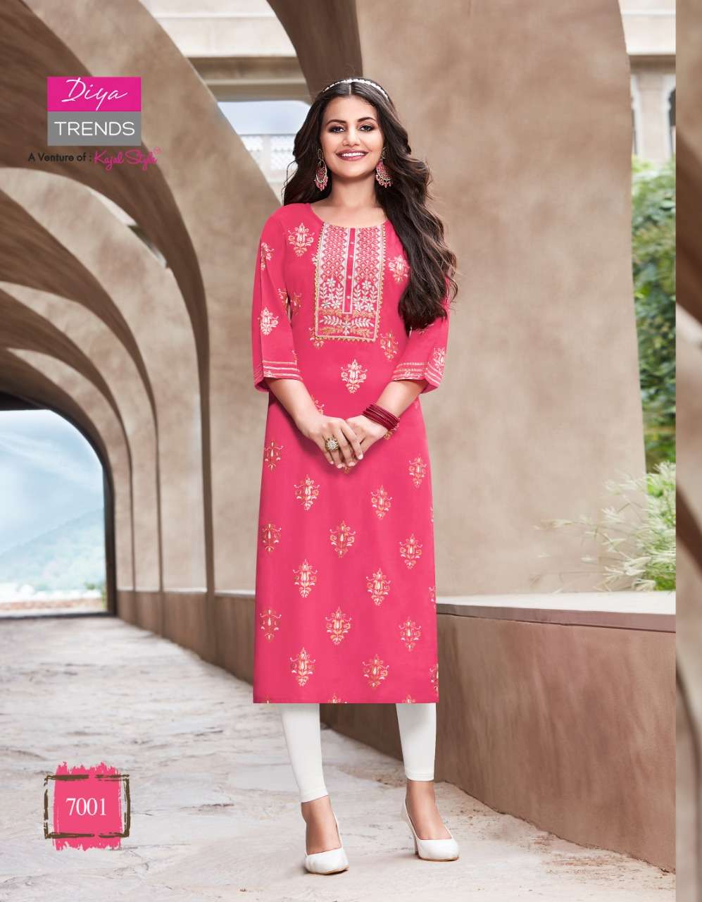 ETHNICITY VOL 5 BY DIYA TRENDS LAUNCHING DESIGNERS KURTI COLLECTION AT  AUTHORIZED MANUFACTURER RATE BY ASHIRWAD ONLINE AGENCY - Ashirwad Agency