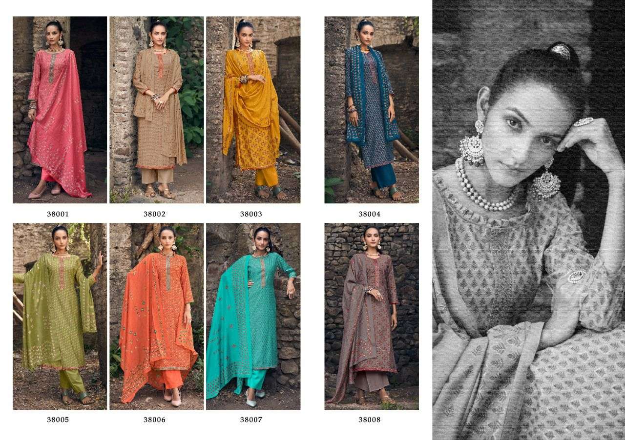 SAWARANG VOL-2 BY SIYONI 38001 TO 38008 SERIES BEAUTIFUL SUITS COLORFUL STYLISH FANCY CASUAL WEAR & ETHNIC WEAR SILK EMBROIDERED DRESSES AT WHOLESALE PRICE