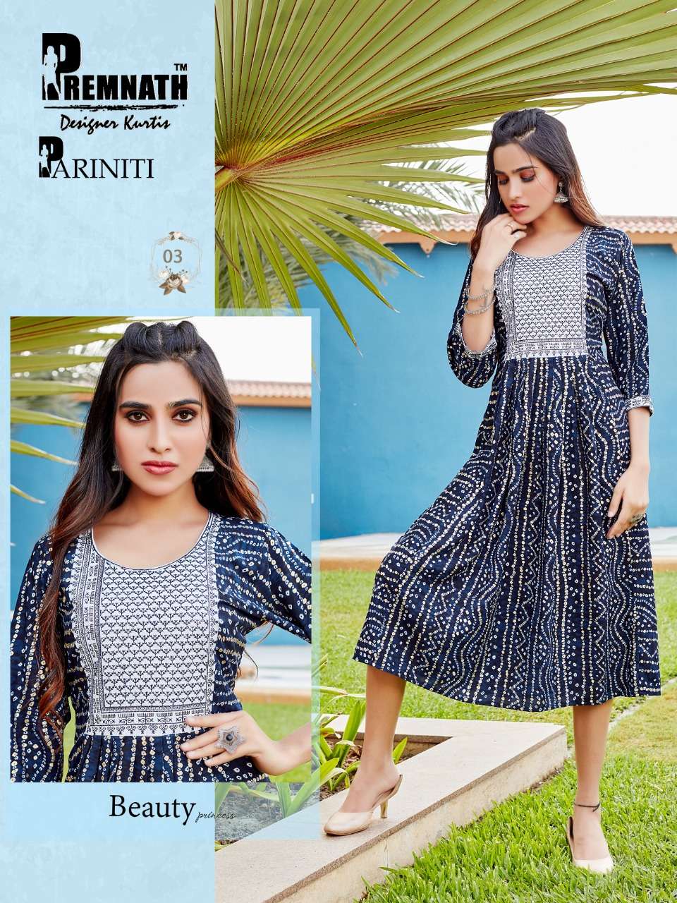 PARINITI BY PREMNATH 01 TO 06 SERIES DESIGNER STYLISH FANCY COLORFUL BEAUTIFUL PARTY WEAR & ETHNIC WEAR COLLECTION RAYON PRINT KURTIS AT WHOLESALE PRICE