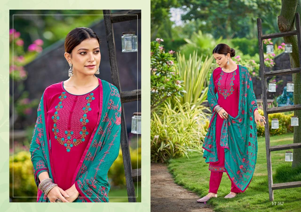 NAVELI VOL-2 BY VEDANTI 161 TO 164 SERIES BEAUTIFUL SUITS COLORFUL STYLISH FANCY CASUAL WEAR & ETHNIC WEAR SILK WITH WORK DRESSES AT WHOLESALE PRICE