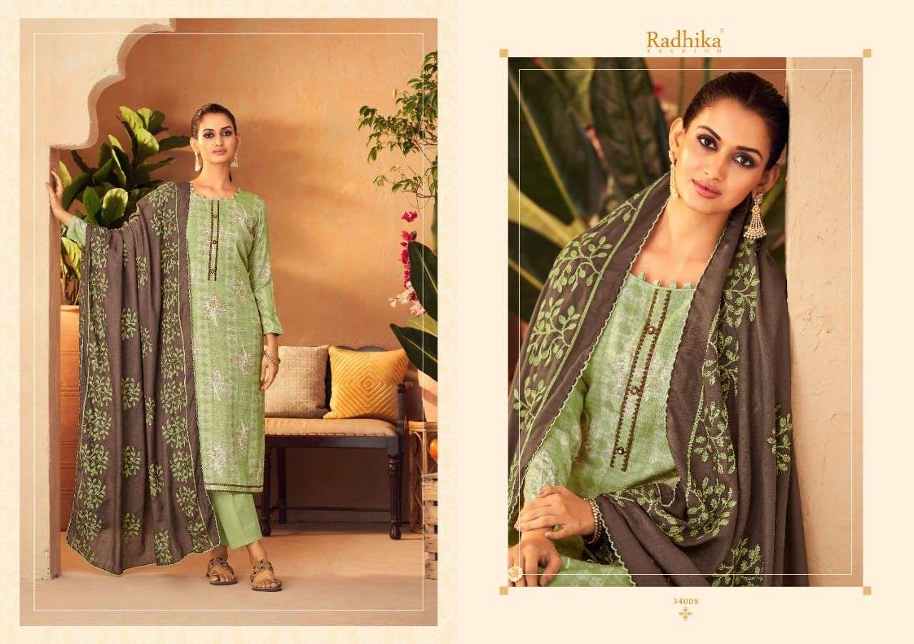 Blossom Vol-11 By Radhika Fashion 34001 To 34008 Series Beautiful Stylish Suits Fancy Colorful Casual Wear & Ethnic Wear & Ready To Wear Heavy Cotton Printed Dresses At Wholesale Price
