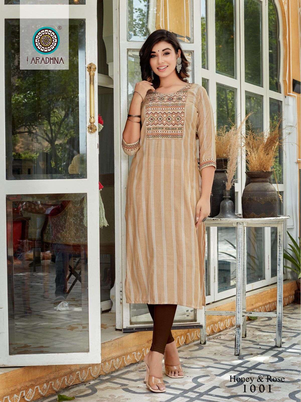 HONEY AND ROSE VOL-1 BY ARADHNA FASHION 1001 TO 1006 SERIES DESIGNER STYLISH FANCY COLORFUL BEAUTIFUL PARTY WEAR & ETHNIC WEAR COLLECTION PURE VISCOSE KURTIS AT WHOLESALE PRICE