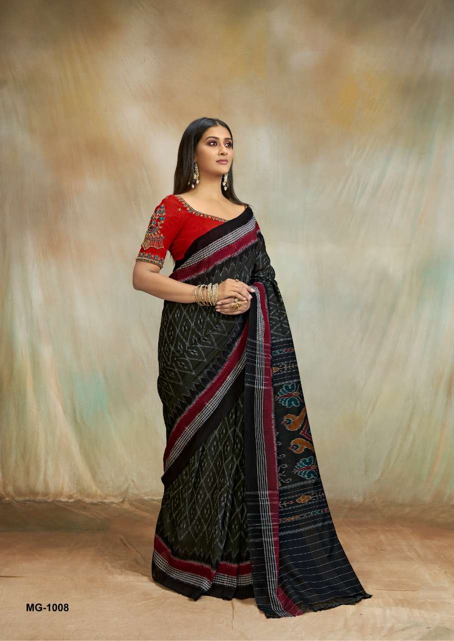 MAGGAM NX BY SR INDIAN TRADITIONAL WEAR COLLECTION BEAUTIFUL STYLISH FANCY COLORFUL PARTY WEAR & OCCASIONAL WEAR COTTON PRINT SAREES AT WHOLESALE PRICE