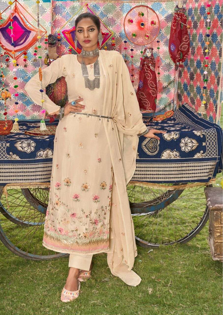 SHADIA BY SHUROOQ 10081 TO 10084 SERIES BEAUTIFUL SUITS COLORFUL STYLISH FANCY CASUAL WEAR & ETHNIC WEAR CHINNON DRESSES AT WHOLESALE PRICE