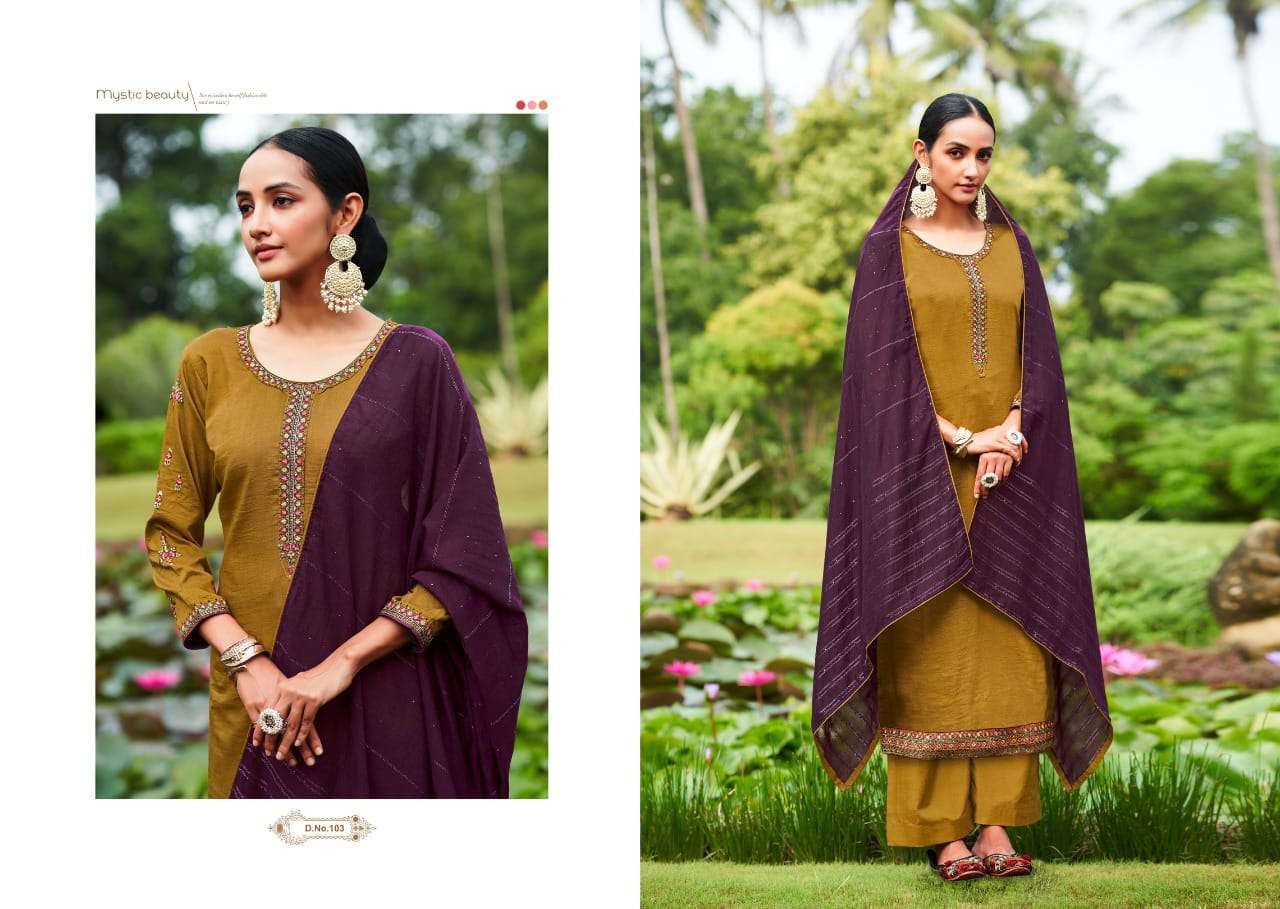 WILLA BY CHERRY 101 TO 104 SERIES BEAUTIFUL SUITS COLORFUL STYLISH FANCY CASUAL WEAR & ETHNIC WEAR PARAMPARA SILK DRESSES AT WHOLESALE PRICE