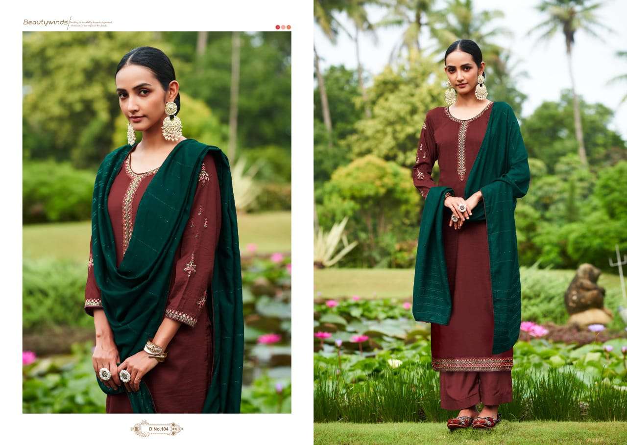 WILLA BY CHERRY 101 TO 104 SERIES BEAUTIFUL SUITS COLORFUL STYLISH FANCY CASUAL WEAR & ETHNIC WEAR PARAMPARA SILK DRESSES AT WHOLESALE PRICE