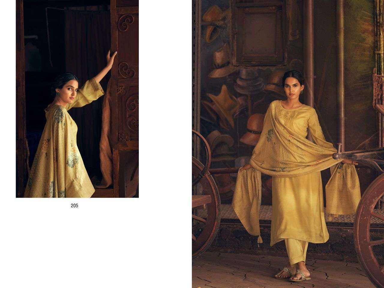 JASHNE ALAM BY AIQA 201 TO 208 SERIES BEAUTIFUL SUITS COLORFUL STYLISH FANCY CASUAL WEAR & ETHNIC WEAR MUSLIN SILK DRESSES AT WHOLESALE PRICE
