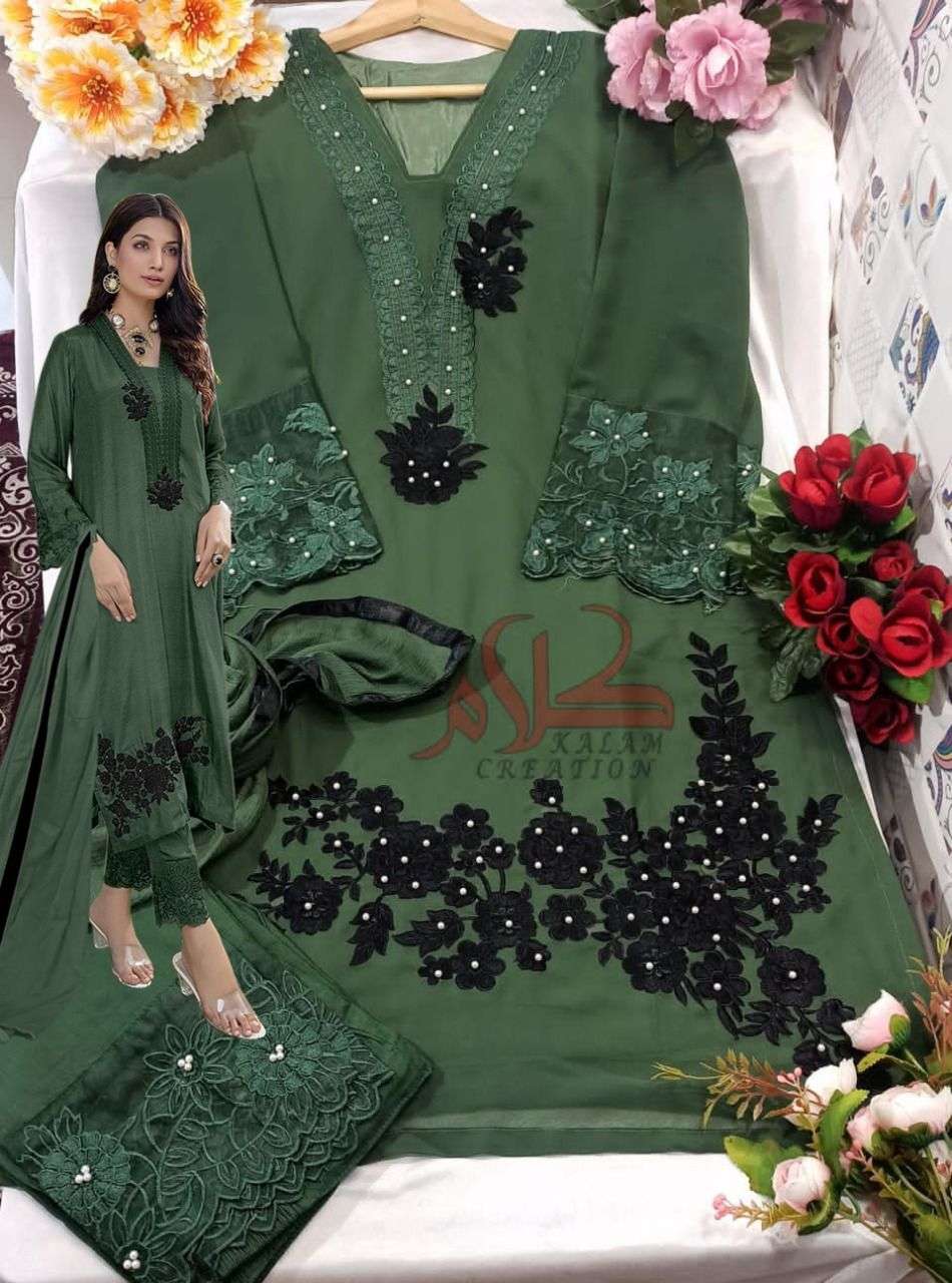 KALAM 1104 COLOURS BY KALAM CREATION 01 TO 02 SERIES BEAUTIFUL PAKISTANI SUITS COLORFUL STYLISH FANCY CASUAL WEAR & ETHNIC WEAR FAUX GEORGETTE DRESSES AT WHOLESALE PRICE