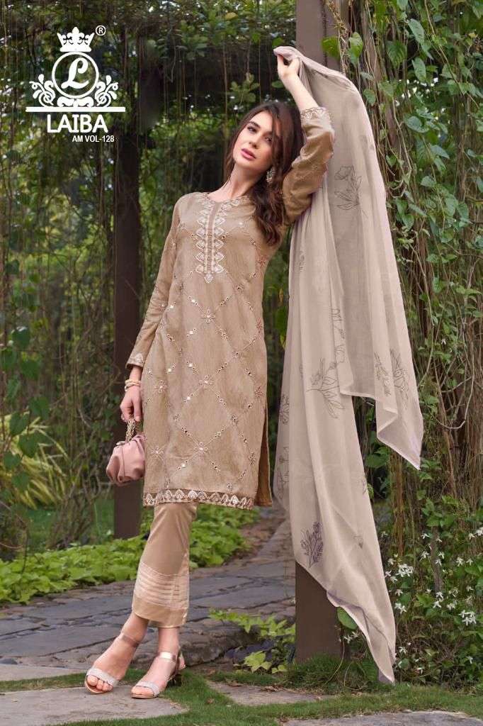 AM VOL-128 BY LAIBA 01 TO 03 SERIES BEAUTIFUL PAKISTANI SUITS STYLISH COLORFUL FANCY CASUAL WEAR & ETHNIC WEAR PURE GEORGETTE DRESSES AT WHOLESALE PRICE