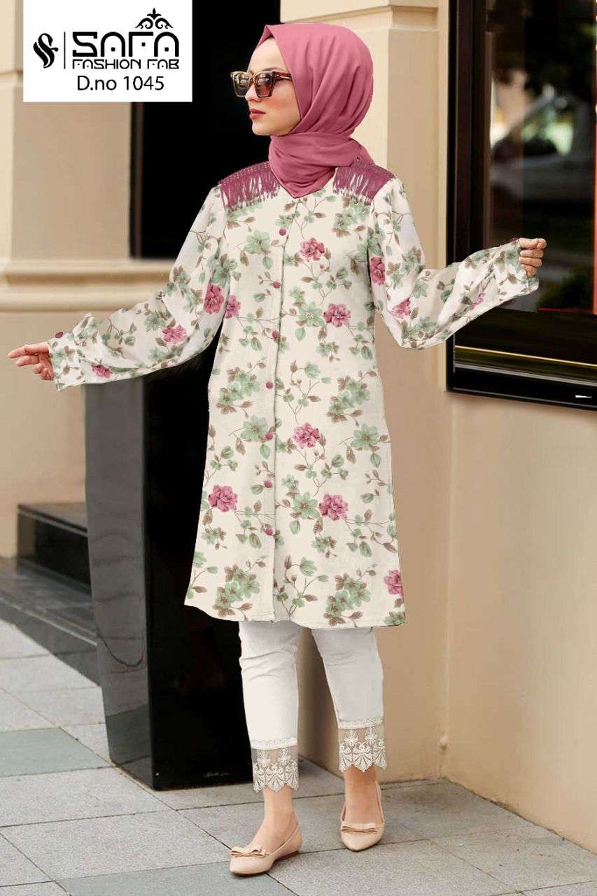 SAFA 1045 COLOURS BY SAFA FASHION 1045-A TO 1045-D SERIES BEAUTIFUL PAKISTANI SUITS COLORFUL STYLISH FANCY CASUAL WEAR & ETHNIC WEAR HEAVY GEORGETTE DRESSES AT WHOLESALE PRICE