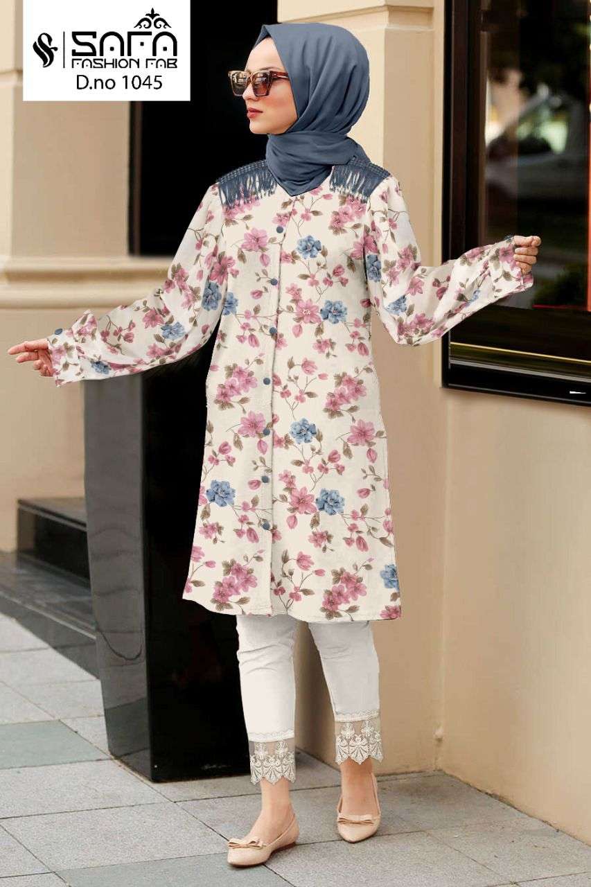 SAFA 1045 COLOURS BY SAFA FASHION 1045-A TO 1045-D SERIES BEAUTIFUL PAKISTANI SUITS COLORFUL STYLISH FANCY CASUAL WEAR & ETHNIC WEAR HEAVY GEORGETTE DRESSES AT WHOLESALE PRICE