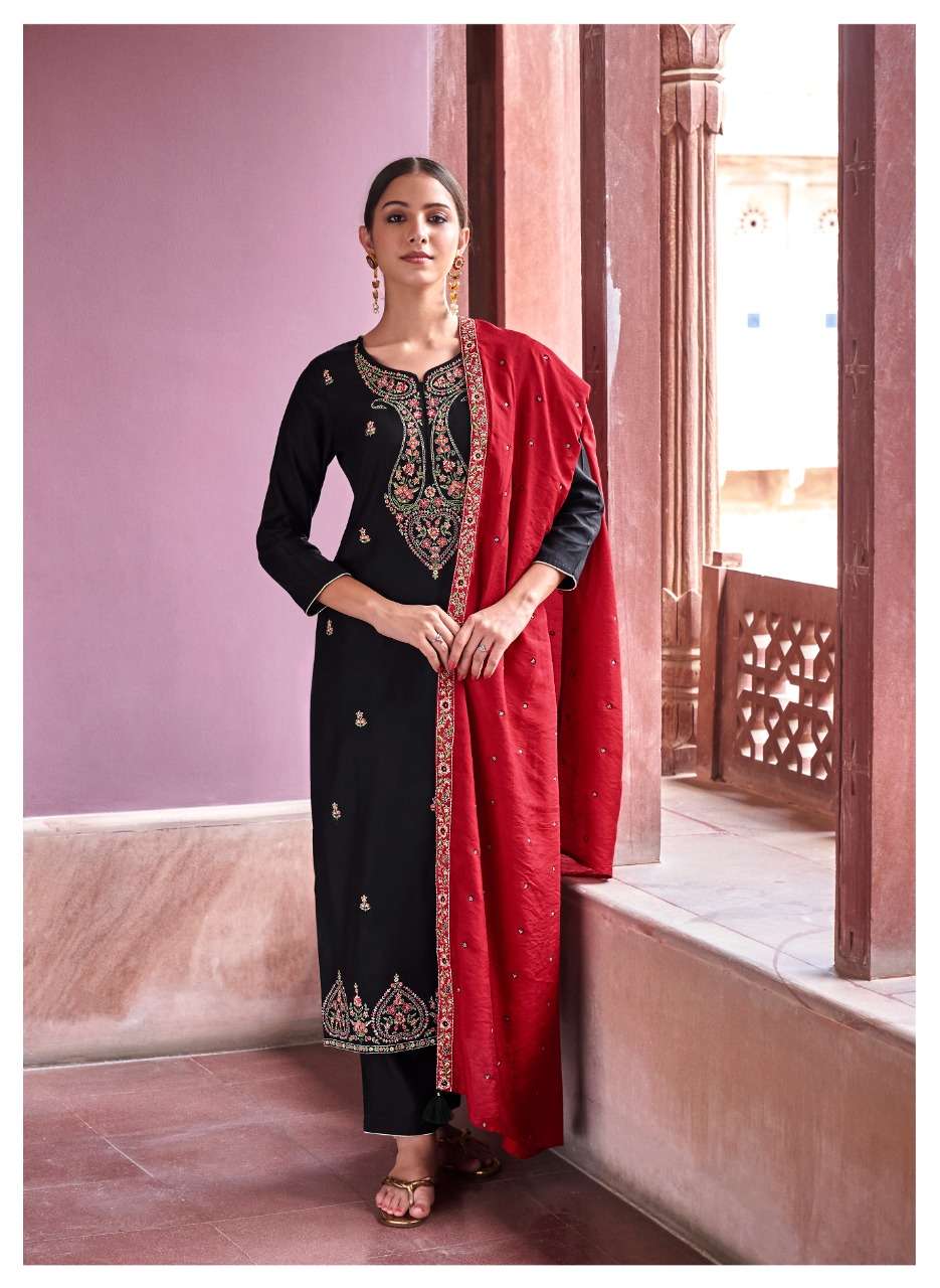 RANGREZ VOL-2 BY FOUR BUTTONS 2001 TO 2006 SERIES DESIGNER SUITS COLLECTION BEAUTIFUL STYLISH COLORFUL FANCY PARTY WEAR & OCCASIONAL WEAR VISCOSE SILK EMBROIDERY DRESSES AT WHOLESALE PRICE