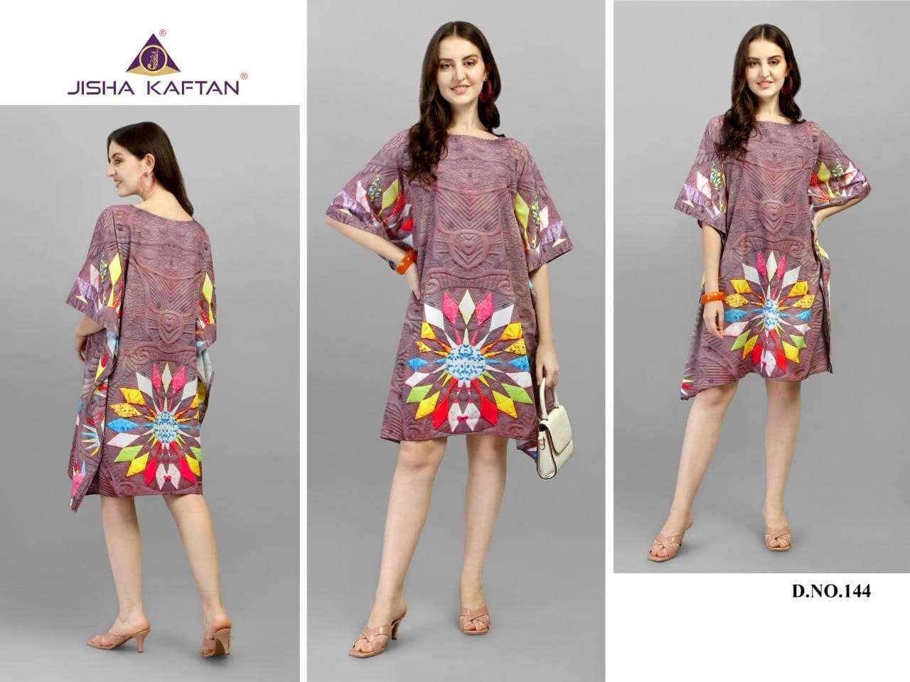 KURTI KAFTAN VOL-6 BY JELITE 141 TO 148 SERIES DESIGNER STYLISH FANCY COLORFUL BEAUTIFUL PARTY WEAR & ETHNIC WEAR COLLECTION POLYSTER CREPE KURTIS AT WHOLESALE PRICE