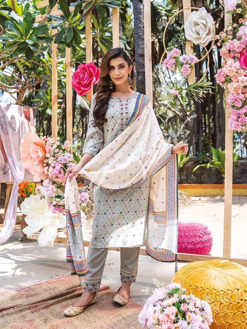 DREAM CATCHER BY MAYUR 101 TO 104 SERIES BEAUTIFUL SUITS COLORFUL STYLISH FANCY CASUAL WEAR & ETHNIC WEAR FANCY PRINT DRESSES AT WHOLESALE PRICE