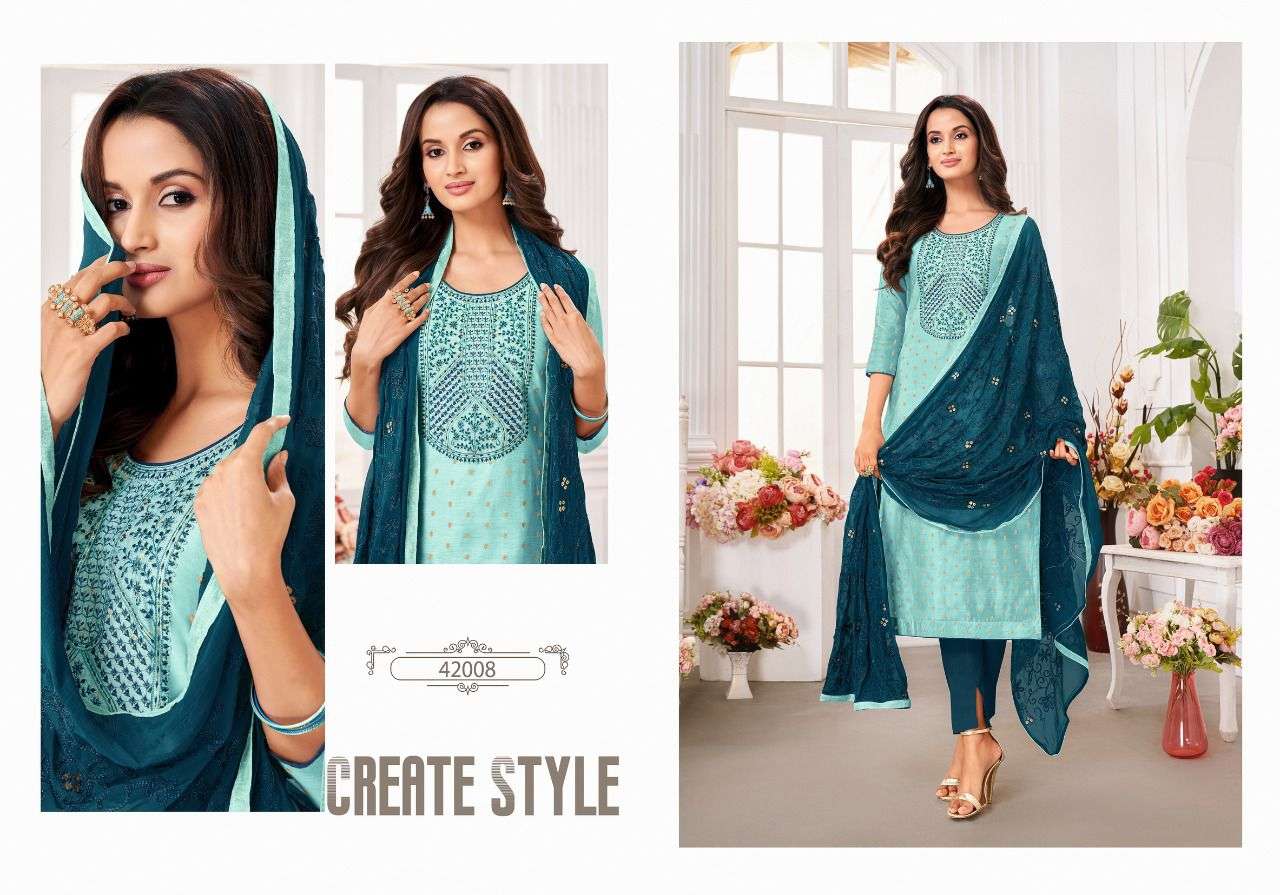 MAIRIN VOL-7 BY KAPIL TRENDZ 42001 TO 42012 SERIES BEAUTIFUL SUITS COLORFUL STYLISH FANCY CASUAL WEAR & ETHNIC WEAR MODAL DRESSES AT WHOLESALE PRICE