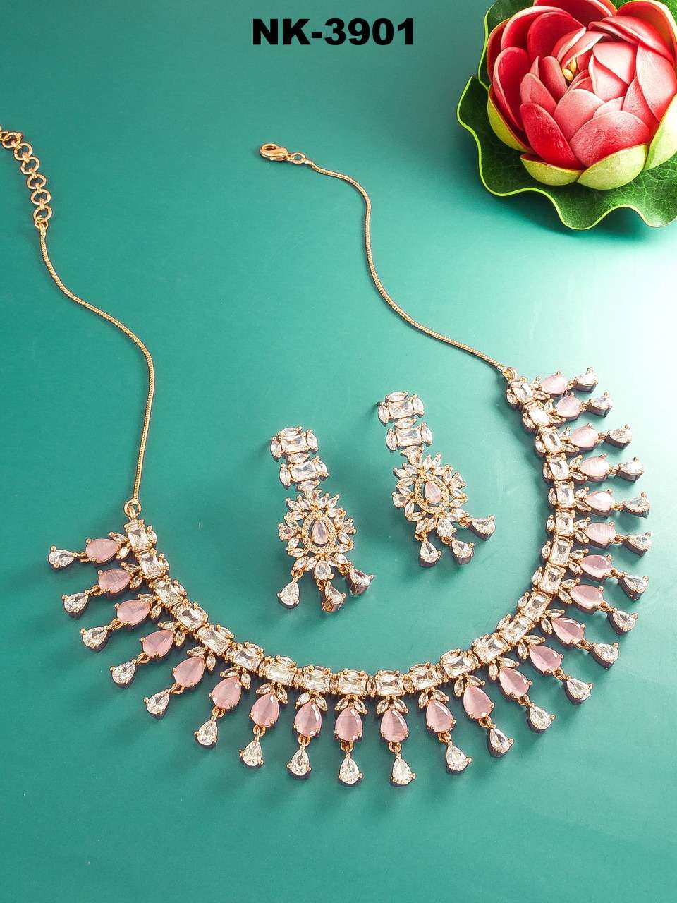 NK-3901 SERIES BY FASHID WHOLESALE 3901 TO 3905 SERIES TRADITIONAL IMITATION JEWELLERY FOR INDIAN ATTIRE AT EXCLUSIVE RANGE.