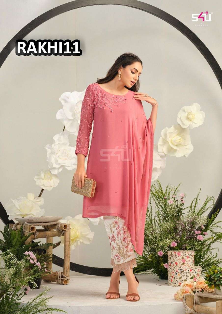 RAAKHI BY S4U FASHION DESIGNER STYLISH FANCY COLORFUL BEAUTIFUL PARTY WEAR & ETHNIC WEAR COLLECTION FANCY JUMPSUIT AT WHOLESALE PRICE