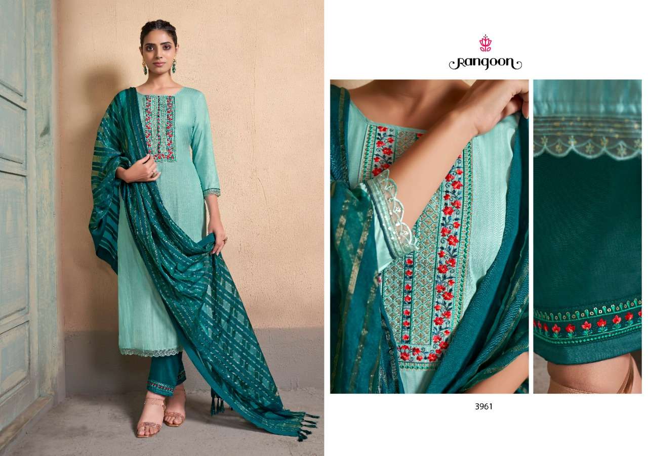 LIMELITE BY RANGOON 3961 TO 3966 SERIES BEAUTIFUL SUITS COLORFUL STYLISH FANCY CASUAL WEAR & ETHNIC WEAR SILK EMBROIDERED DRESSES AT WHOLESALE PRICE