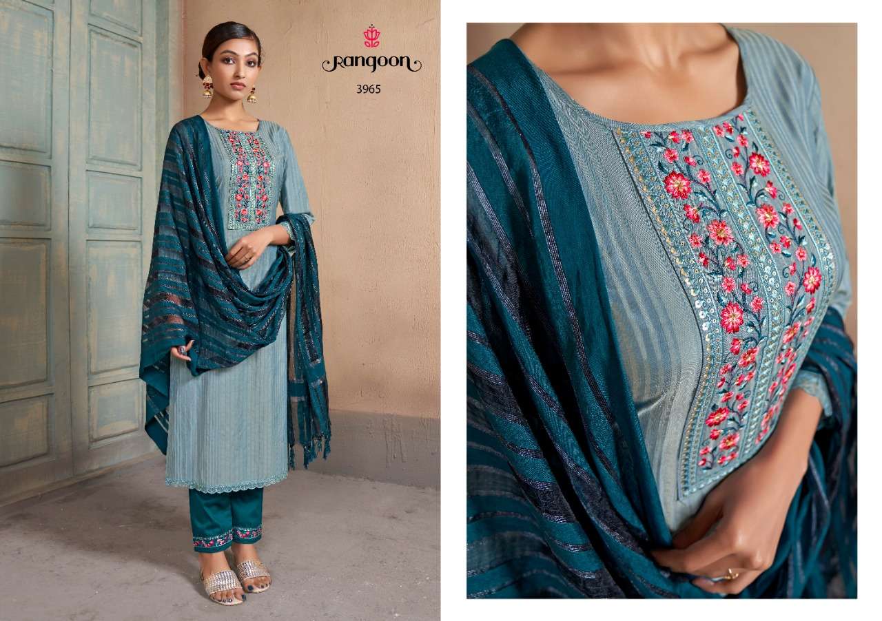 LIMELITE BY RANGOON 3961 TO 3966 SERIES BEAUTIFUL SUITS COLORFUL STYLISH FANCY CASUAL WEAR & ETHNIC WEAR SILK EMBROIDERED DRESSES AT WHOLESALE PRICE