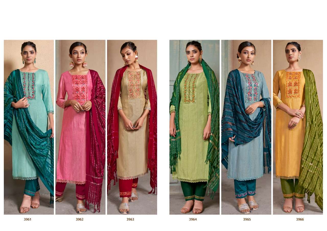 LIMELITE BY RANGOON 3961 TO 3966 SERIES BEAUTIFUL SUITS COLORFUL STYLISH FANCY CASUAL WEAR & ETHNIC WEAR SILK EMBROIDERED DRESSES AT WHOLESALE PRICE