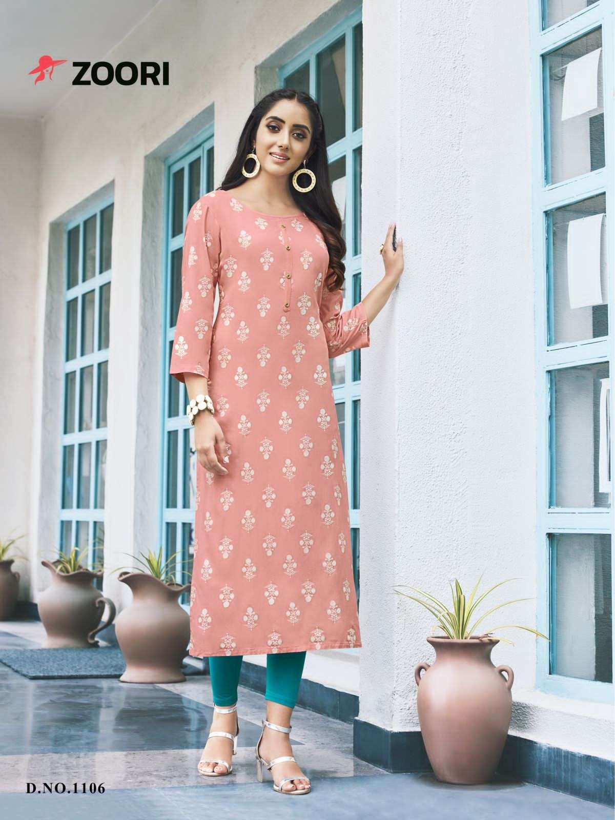 AKSHARA VOL-18 BY ZOORI 1105 TO 1110 SERIES DESIGNER STYLISH FANCY COLORFUL BEAUTIFUL PARTY WEAR & ETHNIC WEAR COLLECTION RAYON PRINT KURTIS AT WHOLESALE PRICE