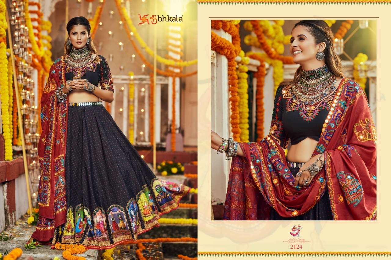 Raas Vol-5 By Shubhkala 2121 To 2129 Series Designer Beautiful Navratri Collection Occasional Wear & Party Wear Fancy Lehengas At Wholesale Price