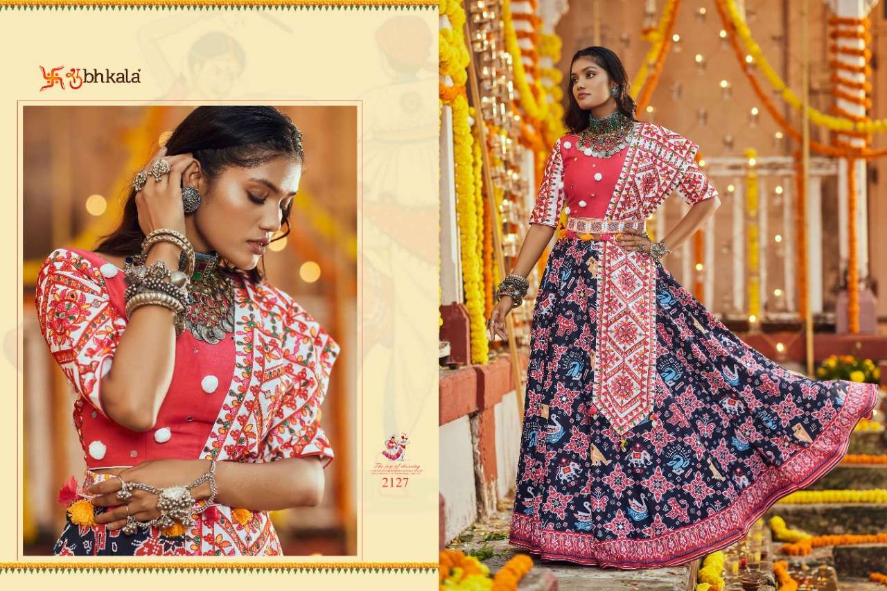 Raas Vol-5 By Shubhkala 2121 To 2129 Series Designer Beautiful Navratri Collection Occasional Wear & Party Wear Fancy Lehengas At Wholesale Price